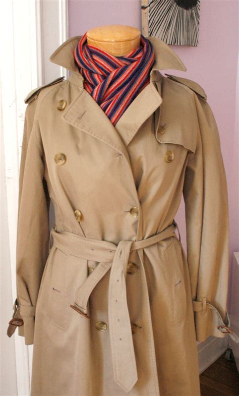 authentic vintage burberry trench coat.